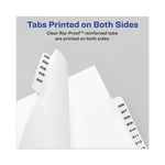 Avery-Style Preprinted Legal Side Tab Divider, 26-Tab, Exhibit F, 11 x 8.5, White, 25/Pack, (1376)