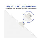 Avery-Style Preprinted Legal Side Tab Divider, 26-Tab, Exhibit H, 11 x 8.5, White, 25/Pack, (1378)