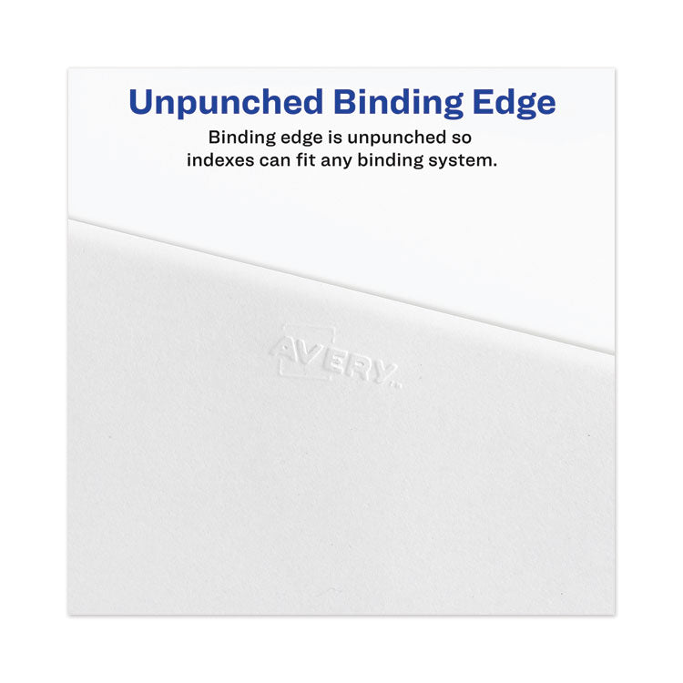 Avery-Style Preprinted Legal Side Tab Divider, 26-Tab, Exhibit C, 11 x 8.5, White, 25/Pack, (1373)