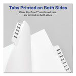 Avery-Style Preprinted Legal Side Tab Divider, 26-Tab, Exhibit H, 11 x 8.5, White, 25/Pack, (1378)