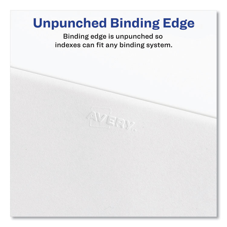 Avery-Style Preprinted Legal Bottom Tab Divider, 26-Tab, Exhibit I, 11 x 8.5, White, 25/PK