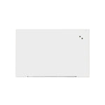 Frameless Magnetic Glass Marker Board, 72" x 48", White Surface