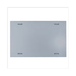 Frameless Magnetic Glass Marker Board, 72" x 48", White Surface