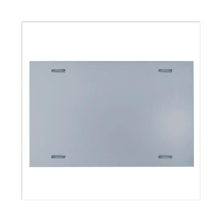 Frameless Magnetic Glass Marker Board, 72" x 48", White Surface