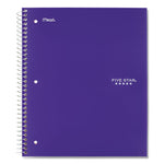 Wirebound Notebook, 5-Subject, Wide/Legal Rule, Randomly Assorted Cover Color, (200) 10.5 x 8 Sheets
