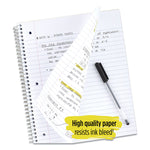 Wirebound Notebook, 5-Subject, Wide/Legal Rule, Randomly Assorted Cover Color, (200) 10.5 x 8 Sheets