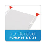 Custom Label Tab Dividers With Self-Adhesive Tab Labels, 5-Tab, 11 X 8.5, White, 25 Sets