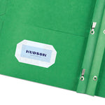 Two-Pocket Folder, Prong Fastener, 0.5" Capacity, 11 X 8.5, Green, 25/box