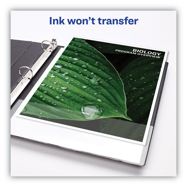 Heavy-Duty Non Stick View Binder With Durahinge And Slant Rings, 3 Rings, 3" Capacity, 11 X 8.5, White, 2/pack