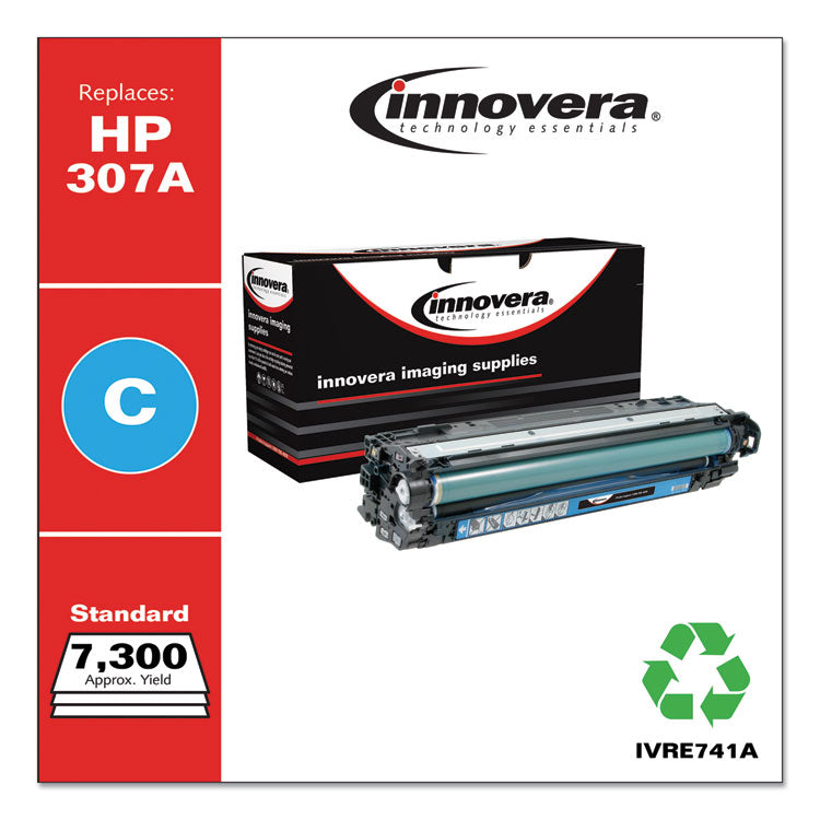 Remanufactured Cyan Toner, Replacement for 307A (CE741A), 7,300 Page-Yield