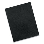 Executive Leather-Like Presentation Cover, Black, 11.25 x 8.75, Unpunched, 50/Pack