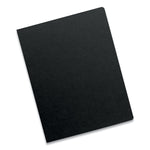 Futura Presentation Covers for Binding Systems, Opaque Black, 11.25 x 8.75, Unpunched, 25/Pack