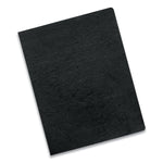 Executive Leather-Like Presentation Cover, Black, 11.25 x 8.75, Unpunched, 200/Pack