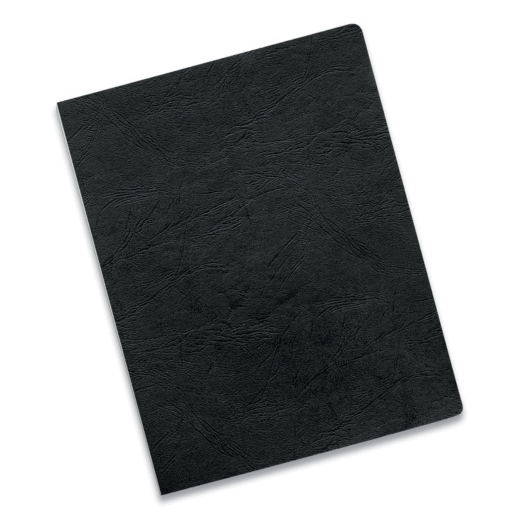 Executive Leather-Like Presentation Cover, Black, 11.25 x 8.75, Unpunched, 200/Pack