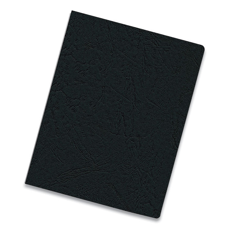 Expressions Classic Grain Texture Presentation Covers for Binding Systems, Black, 11.25 x 8.75, Unpunched, 200/Pack