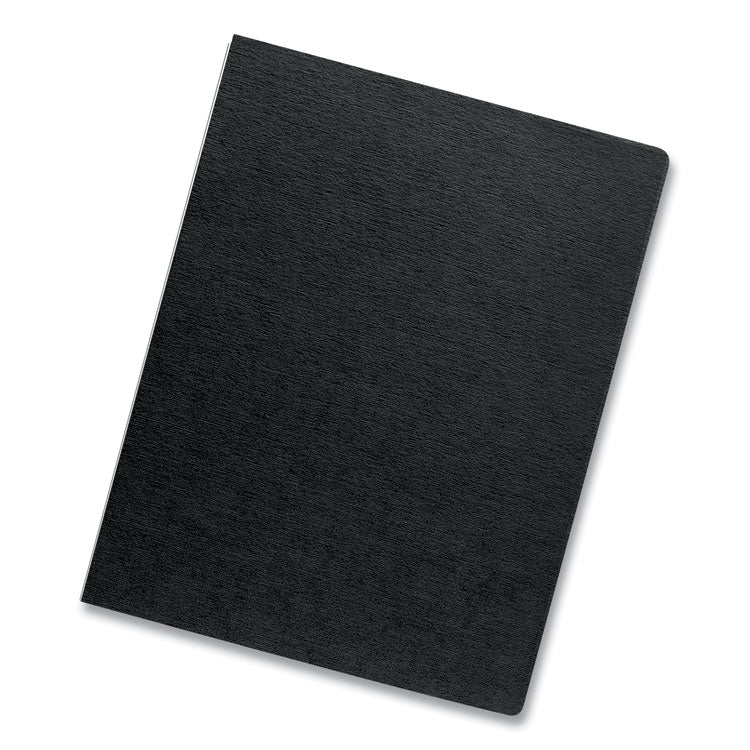 Expressions Linen Texture Presentation Covers for Binding Systems, Black, 11.25 x 8.75, Unpunched, 200/Pack