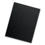 Futura Presentation Covers for Binding Systems, Opaque Black, 11 x 8.5, Unpunched, 25/Pack