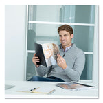 Crystals Transparent Presentation Covers for Binding Systems, Clear, with Round Corners, 11.25 x 8.75, Punched, 100/Pack