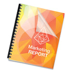 Crystals Transparent Presentation Covers for Binding Systems, Clear, with Square Corners, 11 x 8.5, 3-Hole Punched, 100/Pack