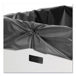 Waste and Recycling Bins, 50 gal, Corrugated Paper, White, 10/Carton