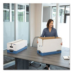Stor/file Medium-Duty Strength Storage Boxes, Letter Files, 12" X 24.13" X 10.25", White, 20/carton
