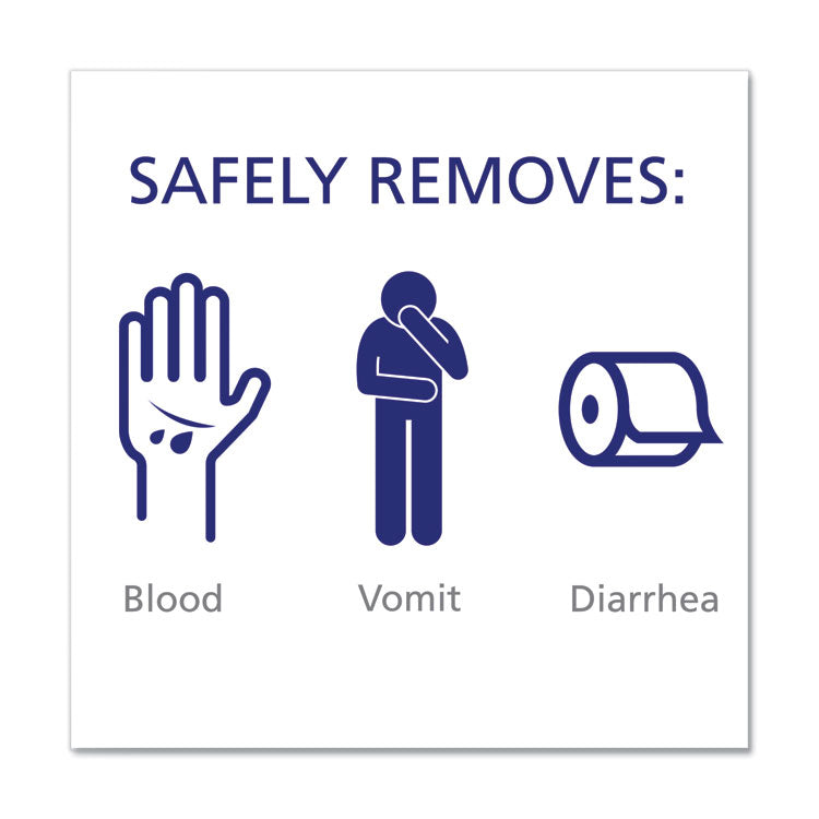 Body Fluid Spill Kit, 4.5" x 11.88" x 11.5", One Clamshell Case with 2 Single Use Refills/Carton