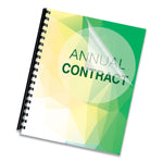 Crystals Transparent Presentation Covers for Binding Systems, Clear, with Square Corners 11 x 8.5, Unpunched, 200/Pack