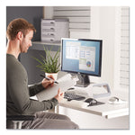 I-Spire Series Document Lift, 100 Sheet Capacity, Abs Plastic/high Impact Polystyrene, White/gray