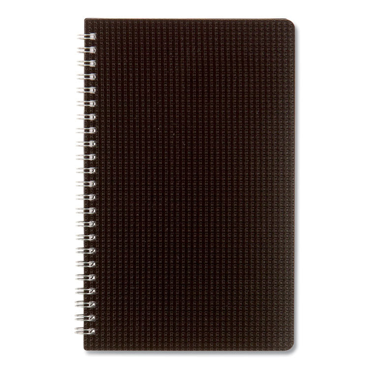 DuraFlex Weekly Planner, 8 x 5, Black Cover, 12-Month (Jan to Dec): 2025