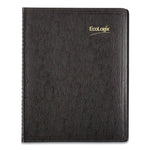 EcoLogix Recycled Monthly Planner, EcoLogix Artwork, 11 x 8.5, Black Cover, 14-Month: Dec 2024 to Jan 2026