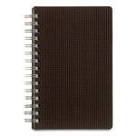 DuraFlex Daily Planner, 8 x 5, Black Cover, 12-Month (Jan to Dec): 2025
