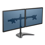 Professional Series Freestanding Dual Horizontal Monitor Arm, For 30" Monitors, 35.75" X 11" X 18.25", Black, Supports 17 Lb
