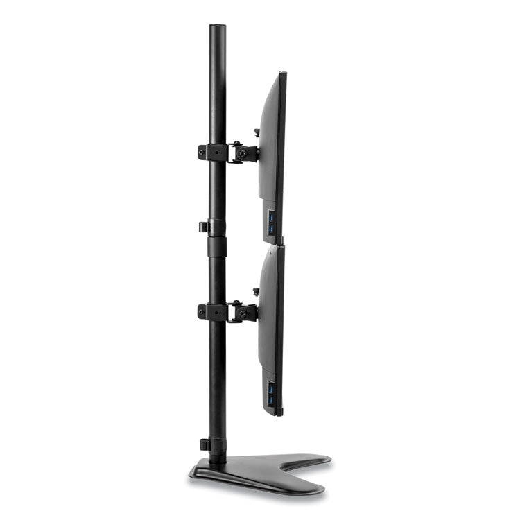 Professional Series Freestanding Dual Stacking Monitor Arm, For 32" Monitors, 15.3" X 35.5" X 11", Black, Supports 17 Lb
