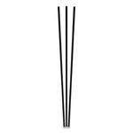Unwrapped Round Stirrers, 7.75", Polypropylene, Black, 500/pack
