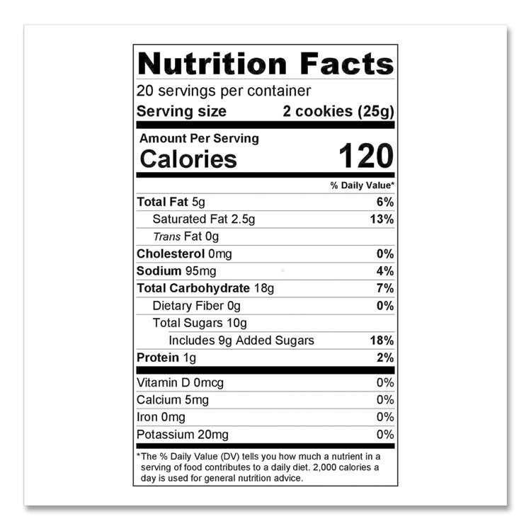 Cookies, Caramel, 0.9 Oz, 20/box