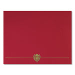 Classic Crest Certificate Covers, 9.38 X 12, Red, 5/pack