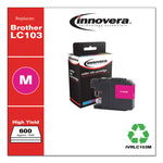 Remanufactured Magenta High-Yield Ink, Replacement for LC103M, 600 Page-Yield