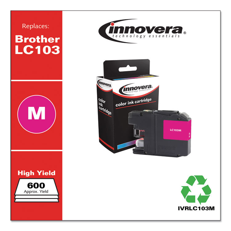 Remanufactured Magenta High-Yield Ink, Replacement for LC103M, 600 Page-Yield