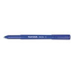 Write Bros. Ballpoint Pen, Stick, Medium 1 Mm, Blue Ink, Blue Barrel, Dozen