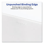 Preprinted Legal Exhibit Side Tab Index Dividers, Avery Style, 26-Tab, Exhibit A to Exhibit Z, 11 x 8.5, White, 1 Set, (1370)