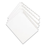 Preprinted Legal Exhibit Side Tab Index Dividers, Allstate Style, 26-Tab, A To Z, 11 X 8.5, White, 1 Set, (1700)