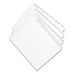 Preprinted Legal Exhibit Side Tab Index Dividers, Allstate Style, 10-Tab, 2, 11 X 8.5, White, 25/pack