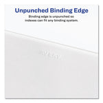 Preprinted Legal Exhibit Side Tab Index Dividers, Avery Style, 10-Tab, 4, 11 X 8.5, White, 25/pack