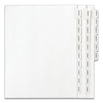 Preprinted Legal Exhibit Side Tab Index Dividers, Allstate Style, 26-Tab, Exhibit A To Exhibit Z, 11 X 8.5, White, 1 Set