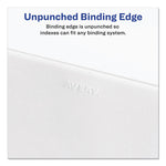 Preprinted Legal Exhibit Side Tab Index Dividers, Allstate Style, 25-Tab, 101 To 125, 11 X 8.5, White, 1 Set, (1705)
