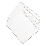Preprinted Legal Exhibit Side Tab Index Dividers, Allstate Style, 10-Tab, 1, 11 X 8.5, White, 25/pack
