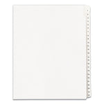 Preprinted Legal Exhibit Side Tab Index Dividers, Allstate Style, 25-Tab, 1 To 25, 11 X 8.5, White, 1 Set, (1701)