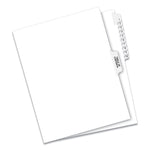 Preprinted Legal Exhibit Side Tab Index Dividers, Avery Style, 11-Tab, 1 To 10, 11 X 8.5, White, 1 Set