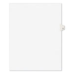 Preprinted Legal Exhibit Side Tab Index Dividers, Avery Style, 10-Tab, 9, 11 X 8.5, White, 25/pack