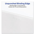 Preprinted Legal Exhibit Side Tab Index Dividers, Avery Style, 27-Tab, A To Z, 11 X 8.5, White, 1 Set